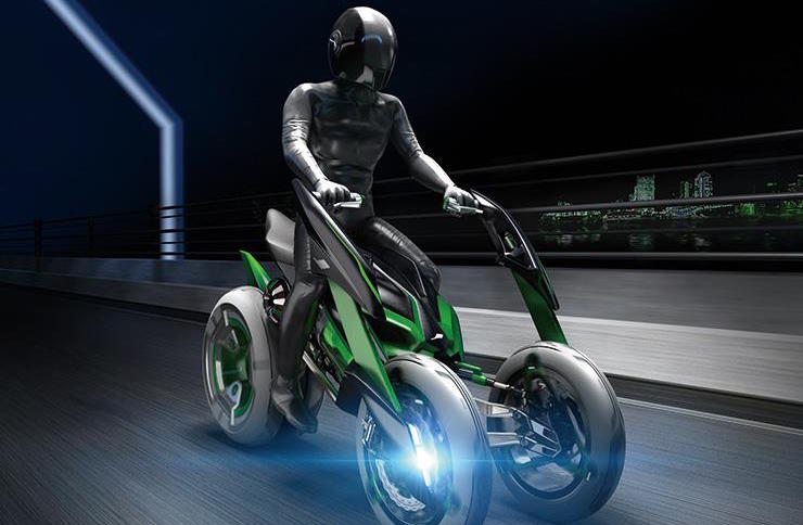 Kawasaki reveals a futuristic superbike